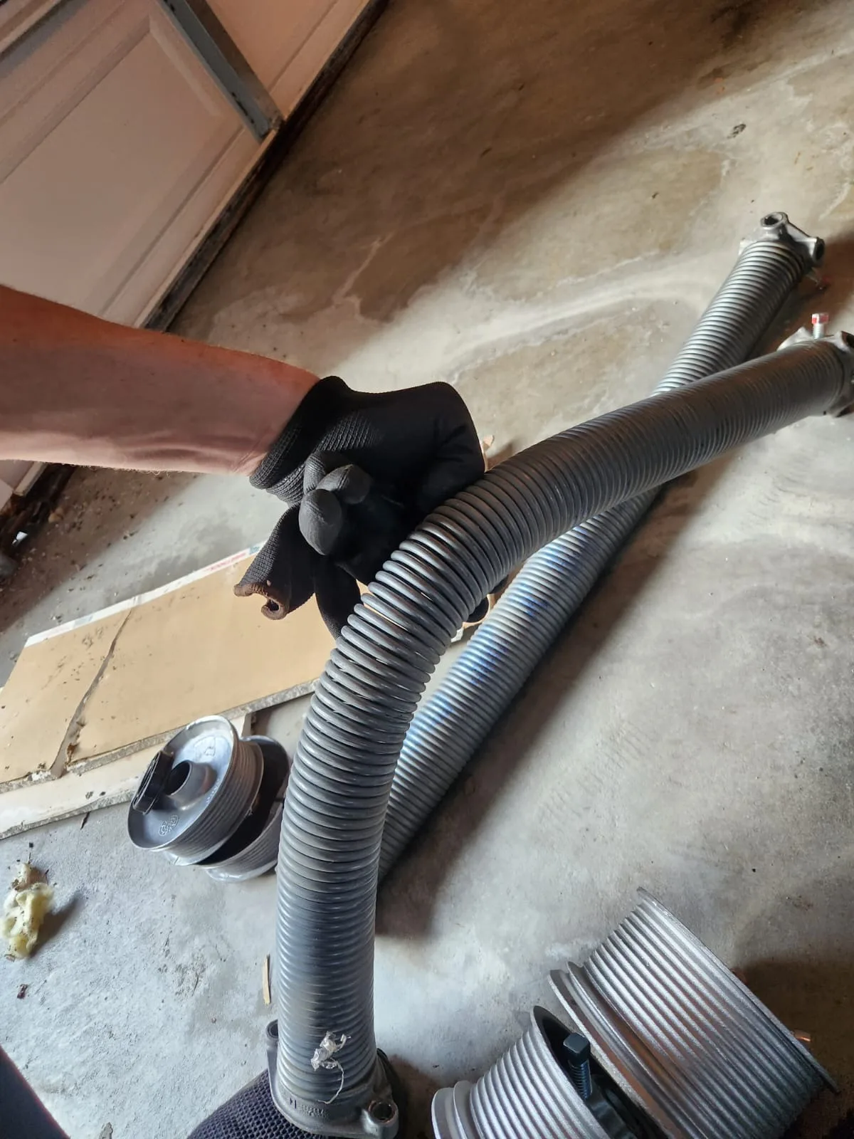 Garage door torsion spring replacement