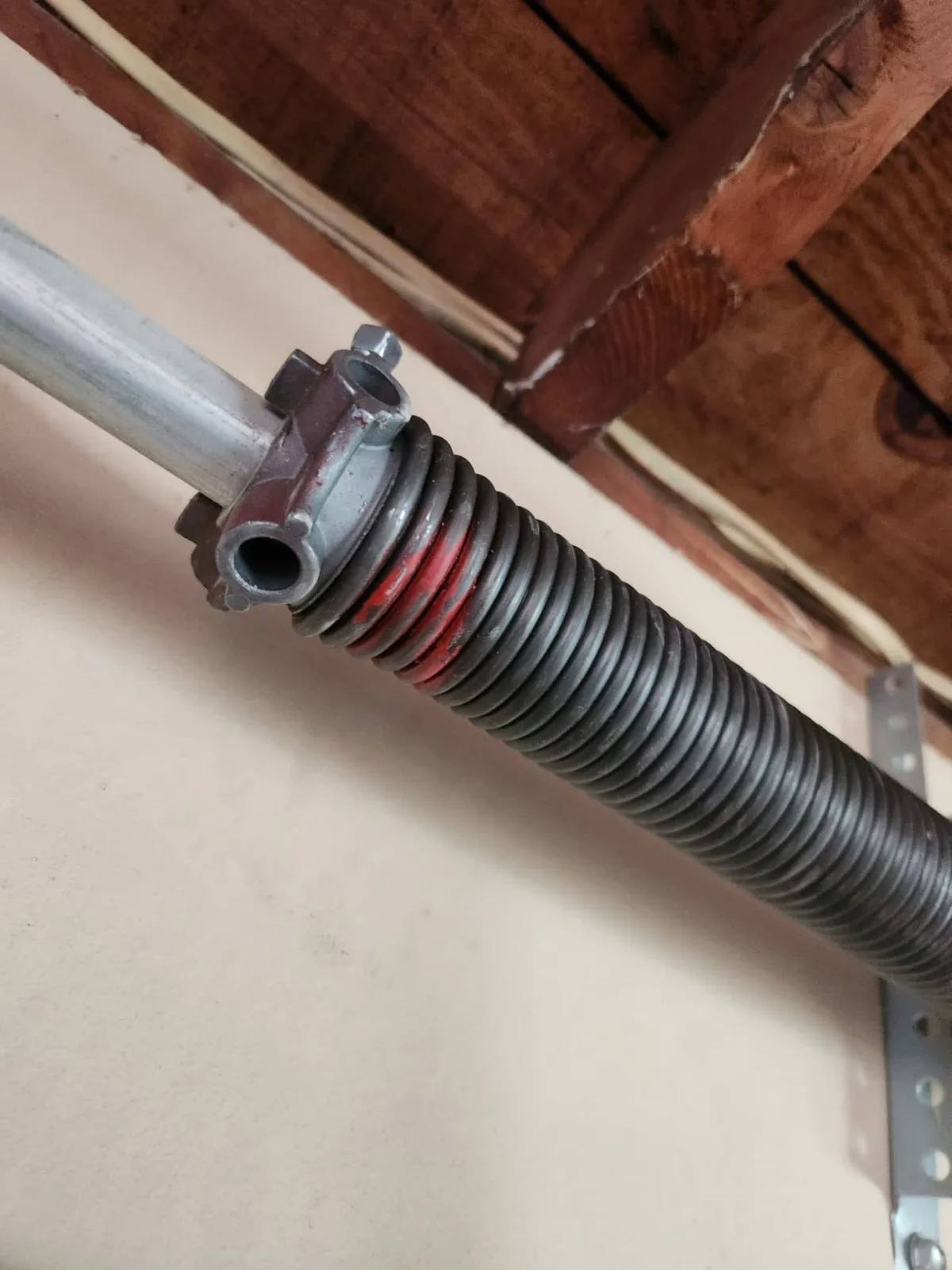 Garage door torsion spring replacement