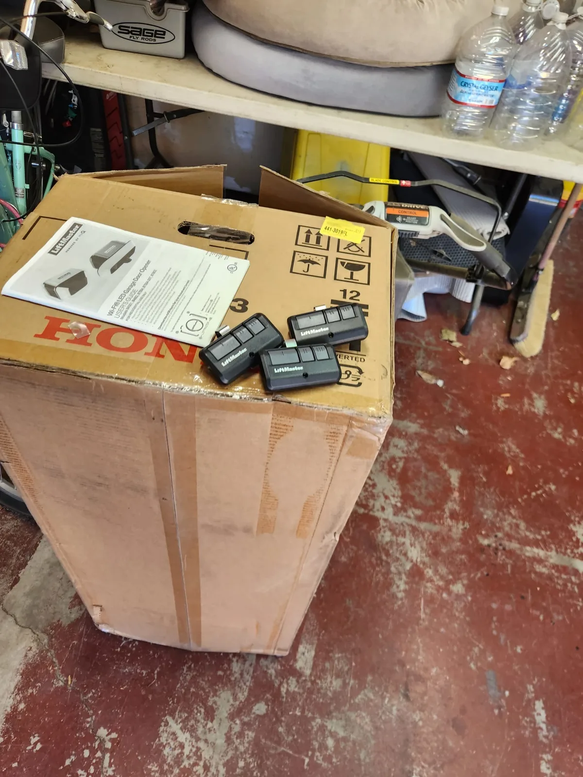 Garage door keypad and remote setup