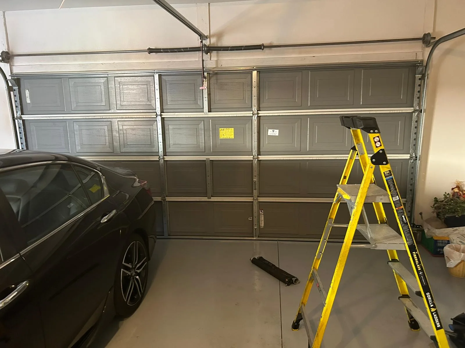 Garage door torsion spring replacement