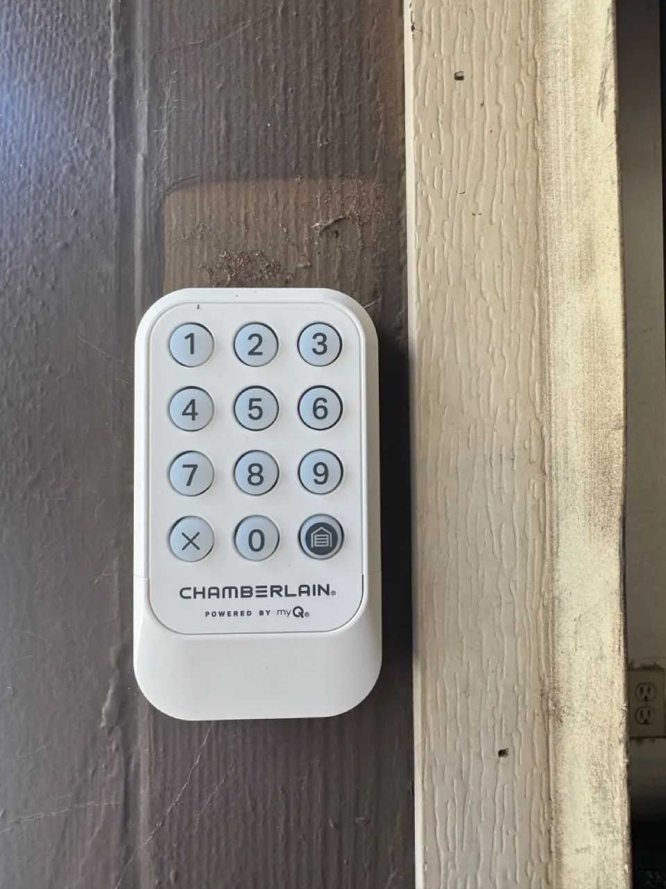 Garage door keypad and remote setup