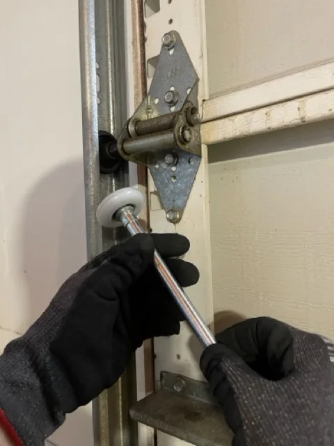 Garage door device installation
