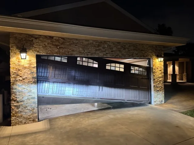 Garage door before replacement