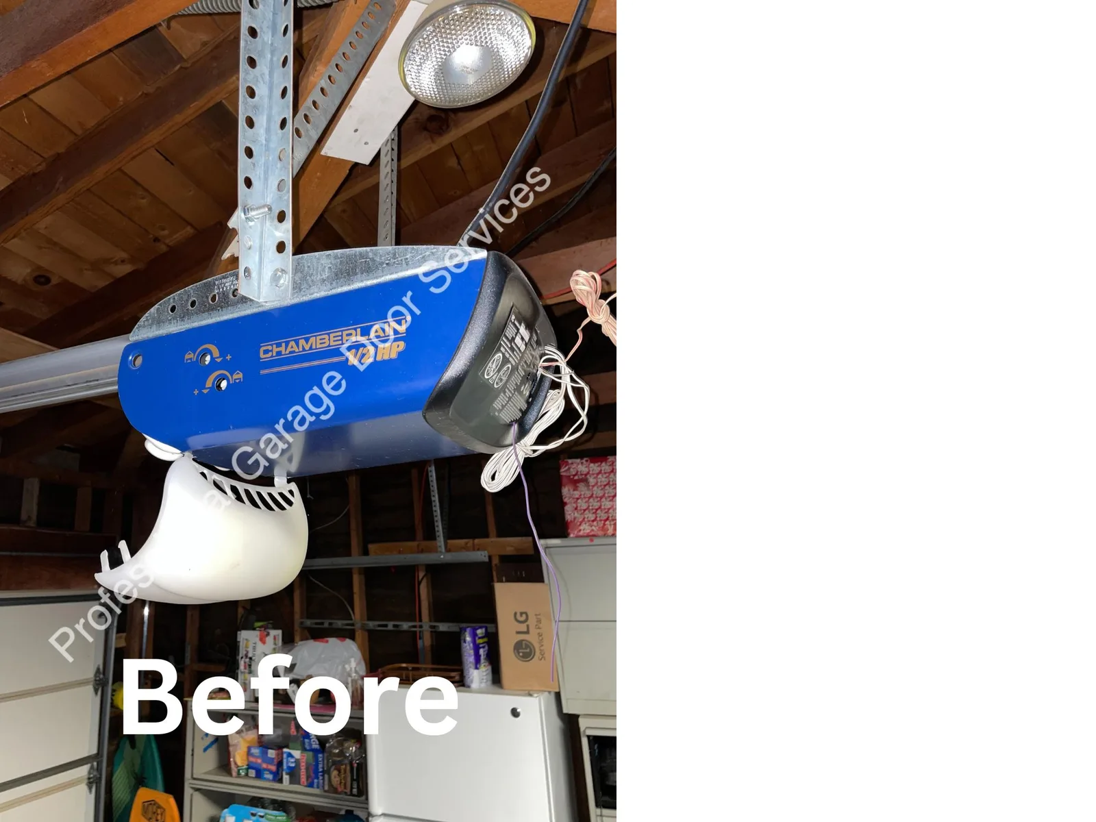 Garage Door Replacement - before
