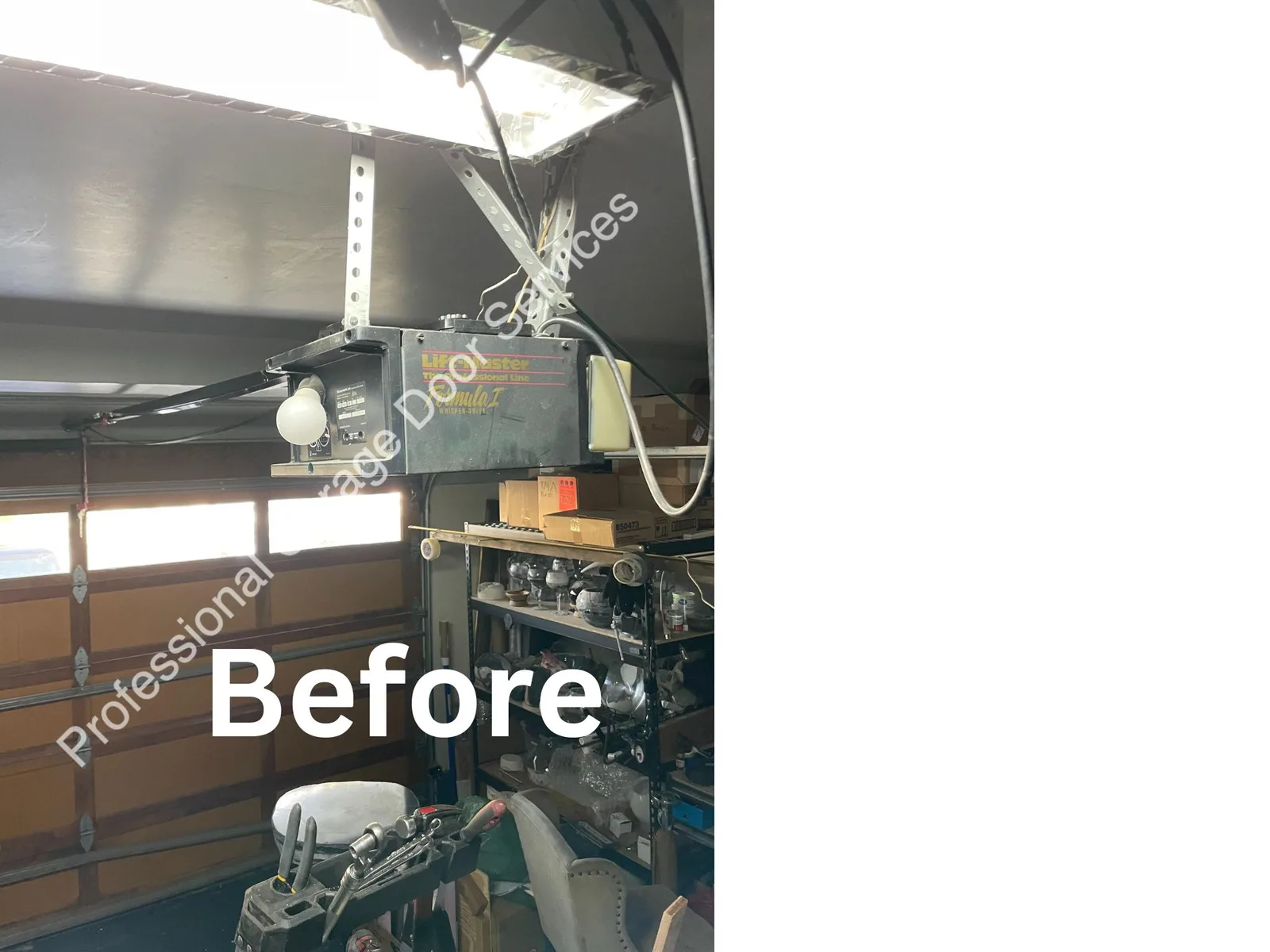 Garage Door Replacement - before