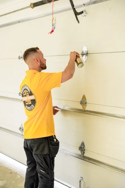 Garage door opener installation